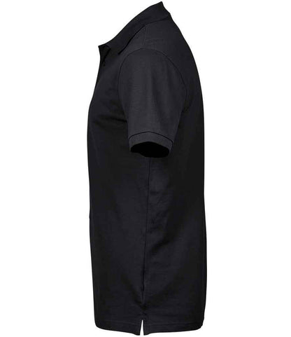 Tee Jays Luxury Stretch Piqué Polo Shirt | Black - Eg Clothing UK