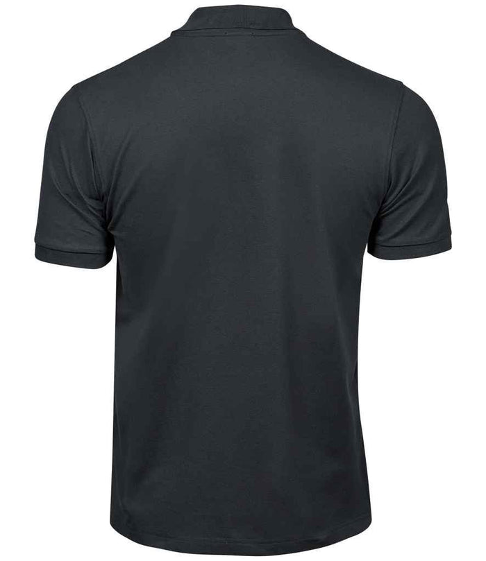 Tee Jays Luxury Stretch Piqué Polo Shirt | Dark Grey - Eg Clothing UK