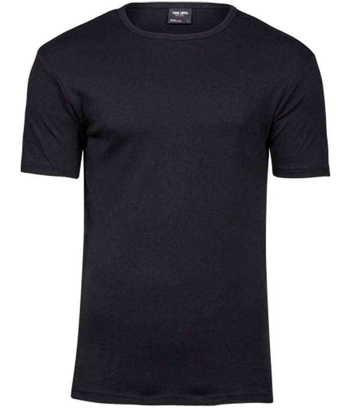 Tee Jays Interlock T - Shirt | Black - Eg Clothing UK