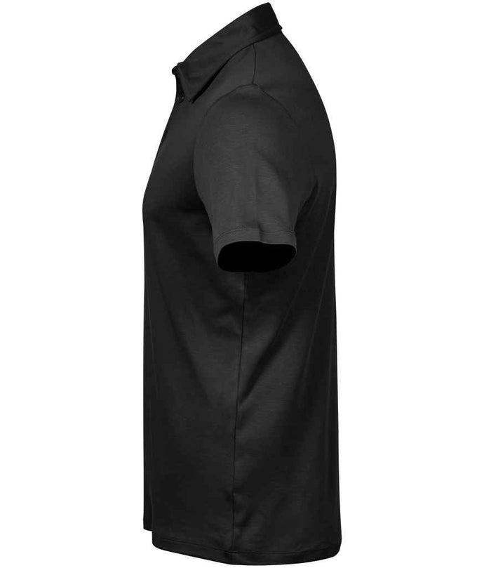 Tee Jays Pima Cotton Interlock Polo Shirt | Black - Eg Clothing UK