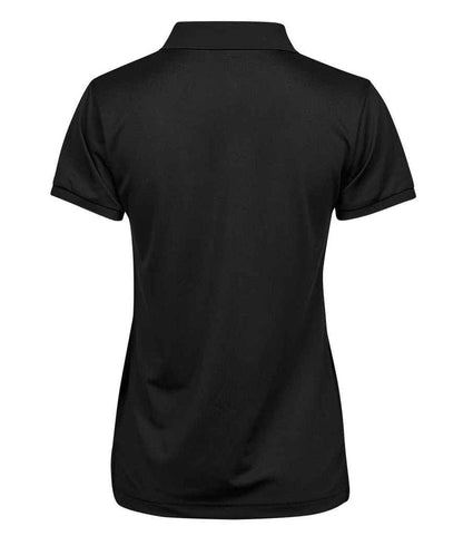 Tee Jays Ladies Club Polo Shirt | Black - Eg Clothing UK