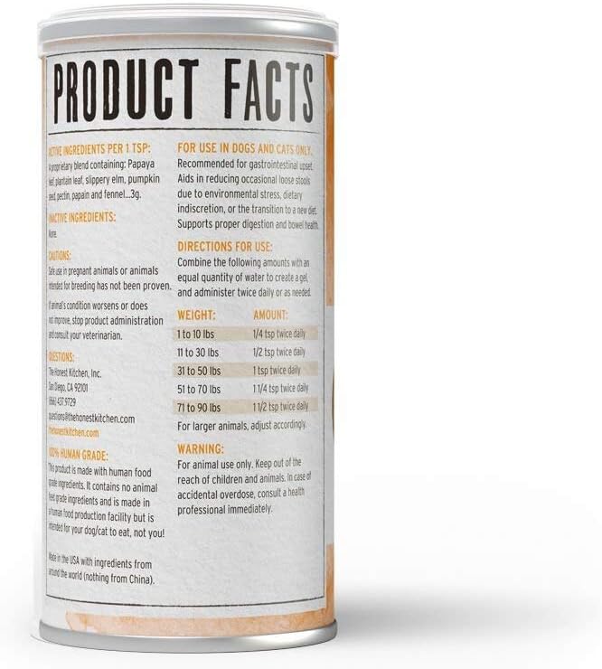 The Honest Kitchen Perfect Form Herbal Digestion -3.2 oz - Dog.Dog.Cat.
