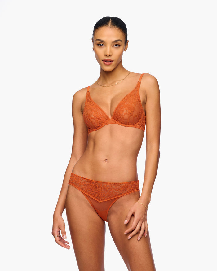 Orange Bh - Crisanta Tiefer Plunge-Bh