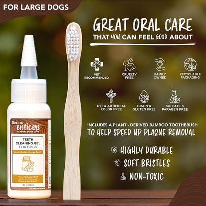 Tropiclean Ent toothbrush-PB Honey : 2 oz - Dog.Dog.Cat.