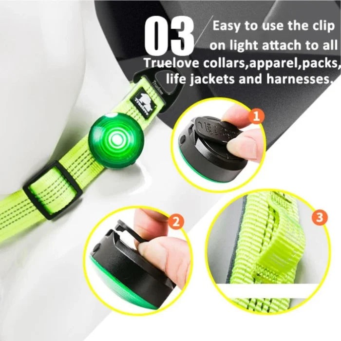 TrueLove LED Clip Dog Safety Light TLD19101 - Dog.Dog.Cat.