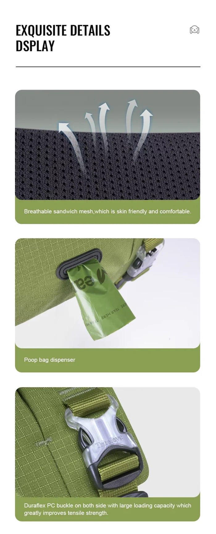 Truelove Tactic Comfortable Cordura Adjust Dog Harness  Model Number:TLB2251 - Dog.Dog.Cat.