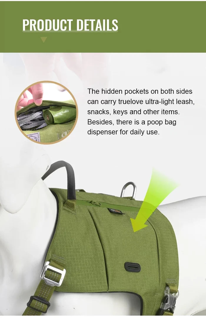 Truelove Tactic Comfortable Cordura Adjust Dog Harness  Model Number:TLB2251 - Dog.Dog.Cat.