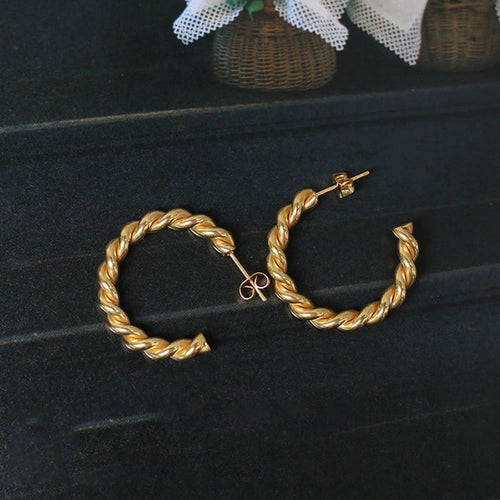 Twisted Hoop Earrings Crushes.