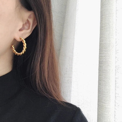 Twisted Hoop Earrings Crushes.