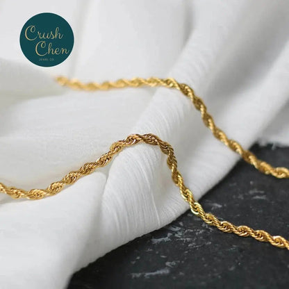 Unique Gold Plate Womens Girls Solid Necklace Chain For Pendant Fashion Jewelry Pantsnsox