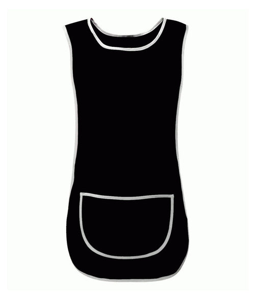 Tabard Unisex Contrast with contrast bound edges one large front pocket adjustable side tabs 65% polyester 35% cotton 195GSM