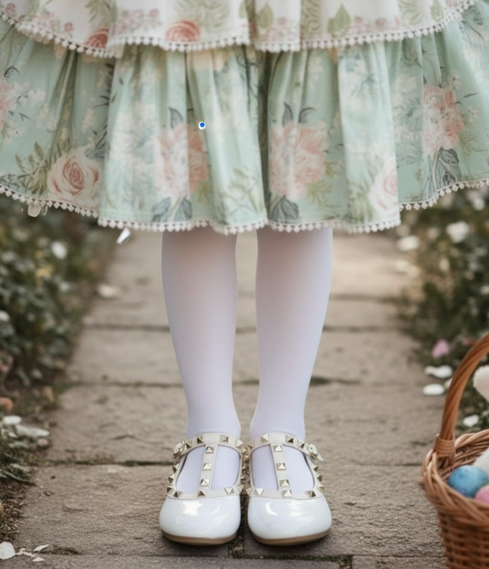 VICTORIA SHOE WHITE PATENT