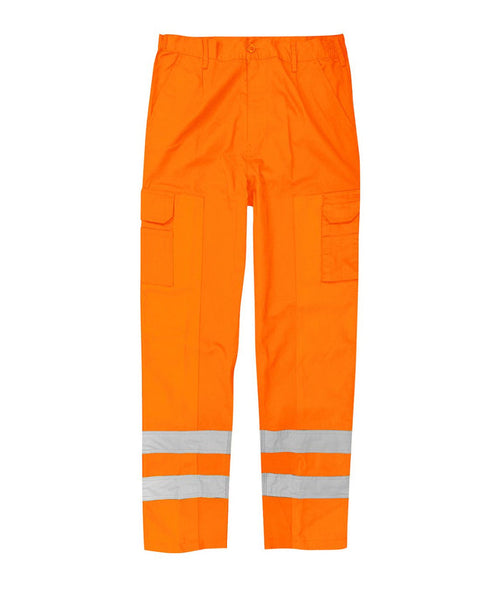 Vigilant Polycotton Combat Trousers hi-vis reflective tape 900D ballistic panels multiple utility pockets elasticated sides