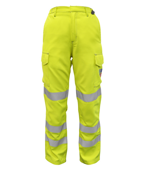 VORTEX Ladies flame retardant ARC combat trousers short leg with reflective tape and internal knee pad pockets