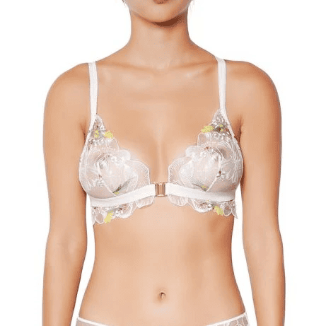 Winter Romance Triangle Bra White