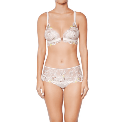 Winter Romance Triangle Bra White