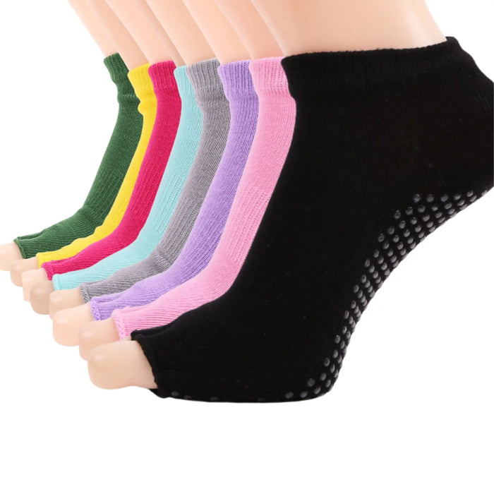 Women Yoga Open Toes Ankle NonSlip Socks Pantsnsox