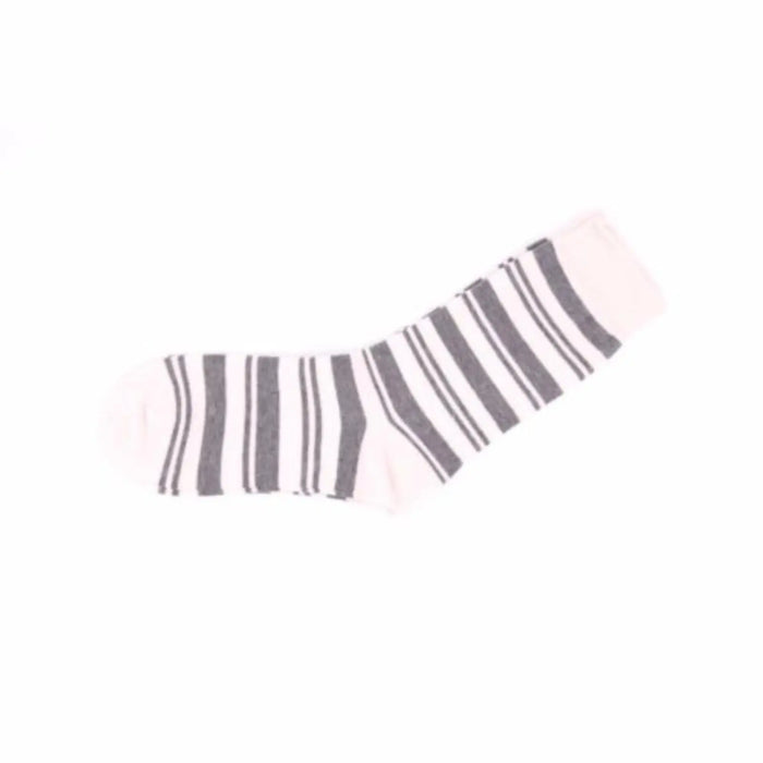 Womens Design Double Striped Pattern Women Size 2-8 Cotton Crew Socks - Pantsnsox