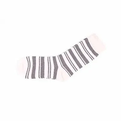Womens Design Double Striped Pattern Women Size 2-8 Cotton Crew Socks - Pantsnsox