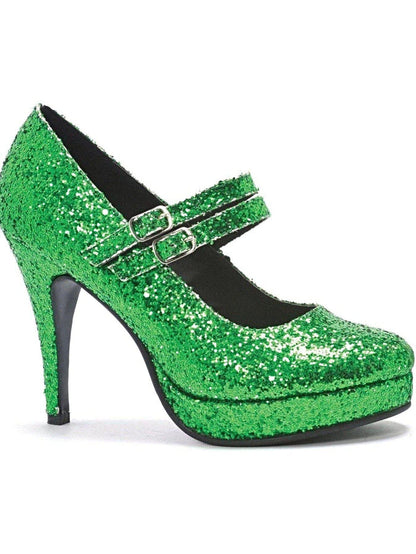 Ellie Shoes E-421-Jane-G 4" Double Strap Glitter Women's Mary Jane. - COSTUMES,SEXY SHOES