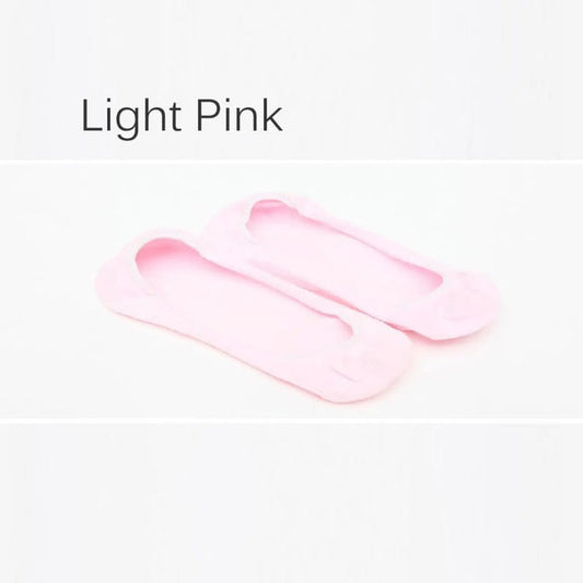 Womens No Show Cotton Socks Ladies Invisible Boat Socks Black Pink Gray - Pantsnsox