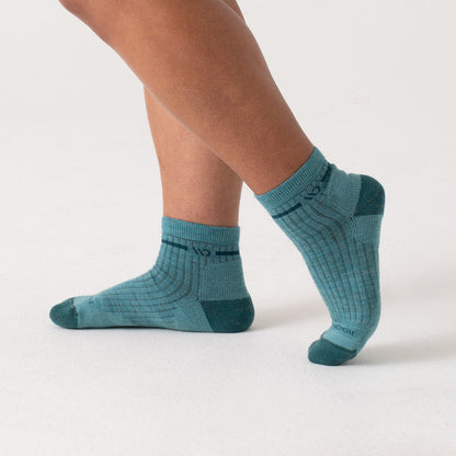 On model profile of the quarter height--Light Teal
