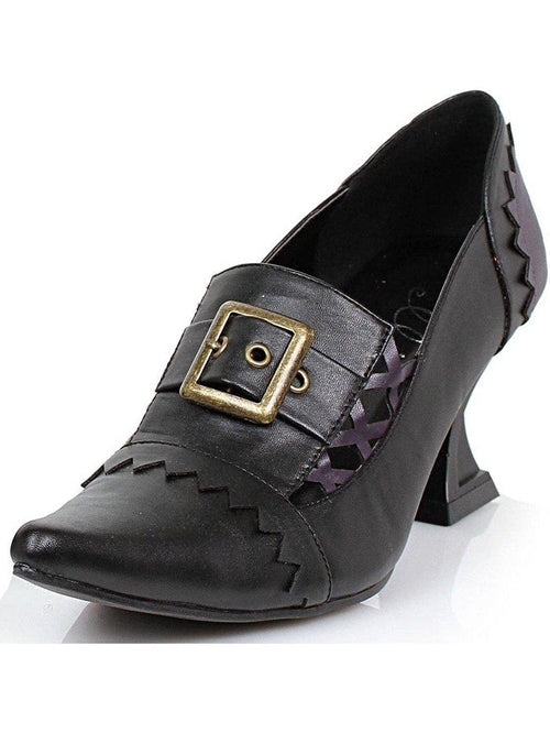 Women's Witch Costume Shoes - Ellie Shoes  3" Heel in Black PU, Sizes 6-10 - Women's Pumps
