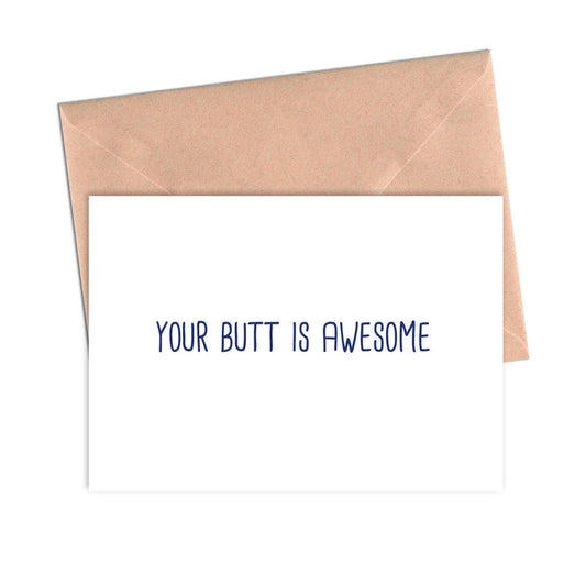 Your Butt Is Awesome Funny Valentine Anniversary Love