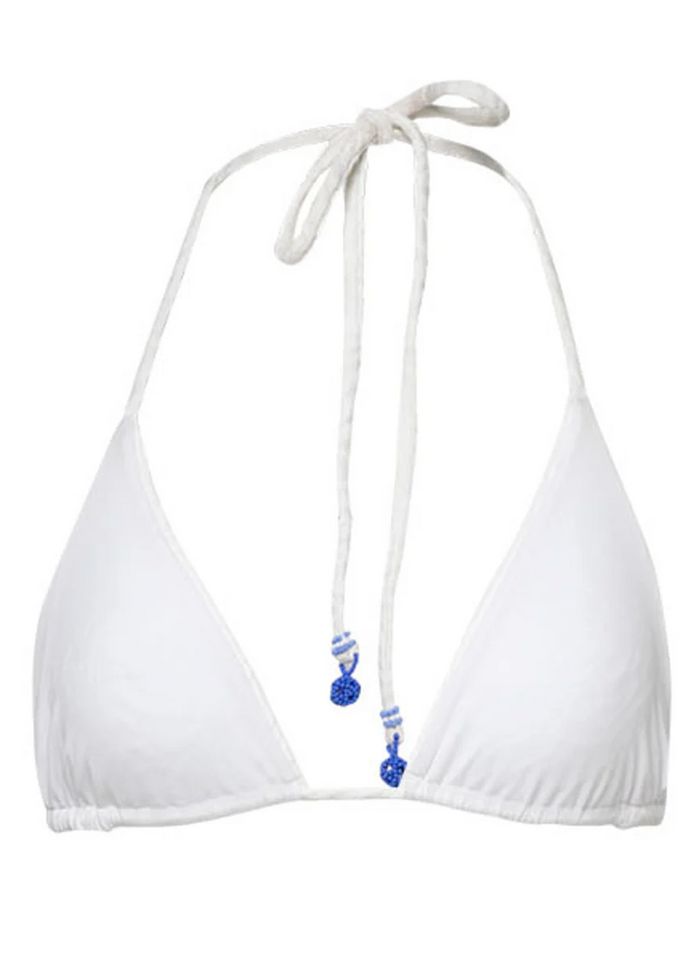 Zebra Frost Bikini Top