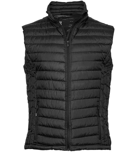 Tee Jays Zepelin Padded Bodywarmer fitted gilet with padded insulation and showerproof finish sleeveless silhouette