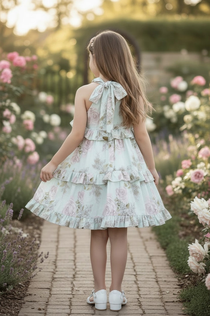 ZOEY DRESS CABBAGE ROSE